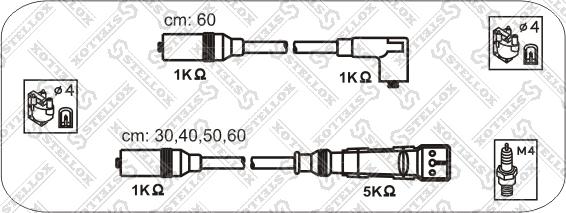 Stellox 10-38337-SX - Ignition Cable Kit autospares.lv