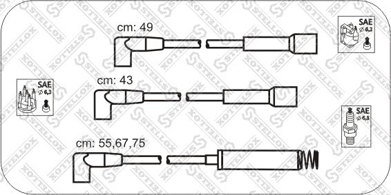 Stellox 10-32311-SX - Ignition Cable Kit autospares.lv