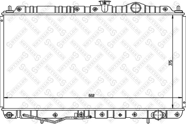 Stellox 10-25954-SX - Radiator, engine cooling autospares.lv