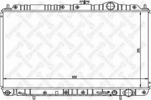 Stellox 10-25953-SX - Radiator, engine cooling autospares.lv