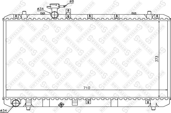 Stellox 10-25461-SX - Radiator, engine cooling autospares.lv