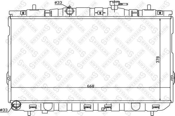 Stellox 10-25472-SX - Radiator, engine cooling autospares.lv