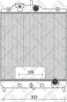 Stellox 10-25089-SX - Radiator, engine cooling autospares.lv