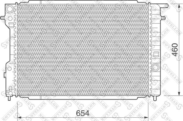 Stellox 10-25078-SX - Radiator, engine cooling autospares.lv