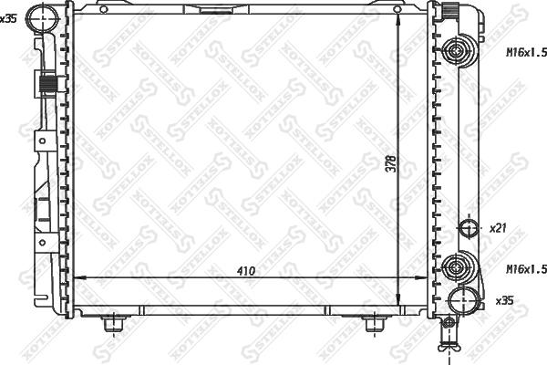 Stellox 10-25893-SX - Radiator, engine cooling autospares.lv