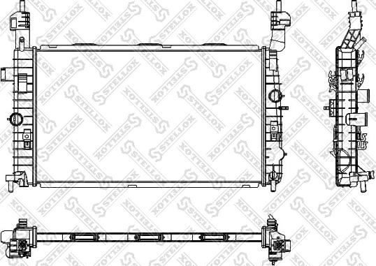 Stellox 10-25350-SX - Radiator, engine cooling autospares.lv