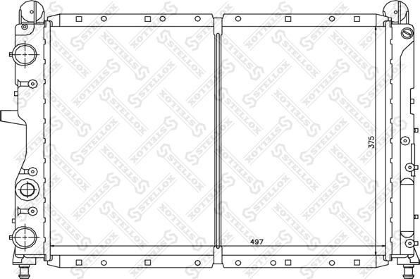 Stellox 10-25211-SX - Radiator, engine cooling autospares.lv