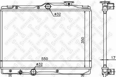 Stellox 10-26391-SX - Radiator, engine cooling autospares.lv