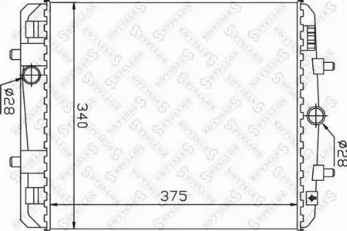 Stellox 10-26359-SX - Radiator, engine cooling autospares.lv