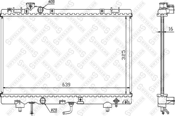 Stellox 10-26367-SX - Radiator, engine cooling autospares.lv