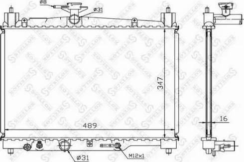 Stellox 10-26388-SX - Radiator, engine cooling autospares.lv