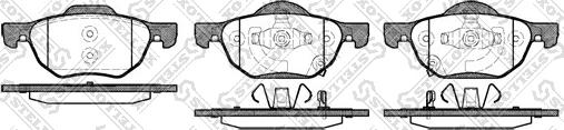 Stellox 1079 002-SX - Brake Pad Set, disc brake autospares.lv