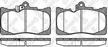 Stellox 1191 002-SX - Brake Pad Set, disc brake autospares.lv