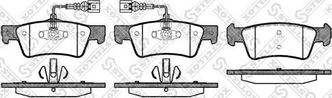 Stellox 1198 002-SX - Brake Pad Set, disc brake autospares.lv