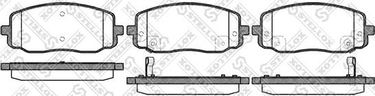 Stellox 1144 002-SX - Brake Pad Set, disc brake autospares.lv