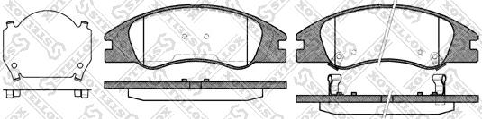 Stellox 1145 002-SX - Brake Pad Set, disc brake autospares.lv