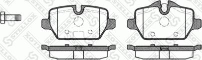 Stellox 1143 000-SX - Brake Pad Set, disc brake autospares.lv