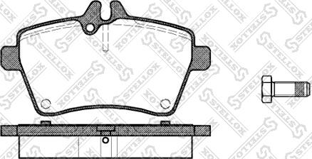 Stellox 1155 000L-SX - Brake Pad Set, disc brake autospares.lv