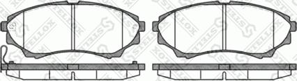 Stellox 1162 000-SX - Brake Pad Set, disc brake autospares.lv