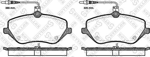 Stellox 1112 004-SX - Brake Pad Set, disc brake autospares.lv