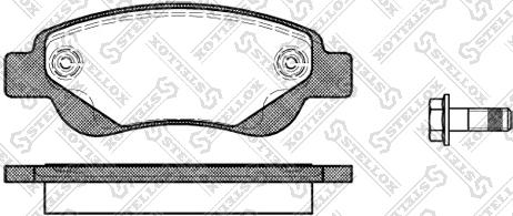 Stellox 1188 000L-SX - Brake Pad Set, disc brake autospares.lv