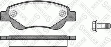 Stellox 1188 000-SX - Brake Pad Set, disc brake autospares.lv