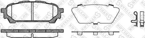 Stellox 1187 001L-SX - Brake Pad Set, disc brake autospares.lv