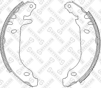 Stellox 180 100-SX - Brake Shoe Set autospares.lv