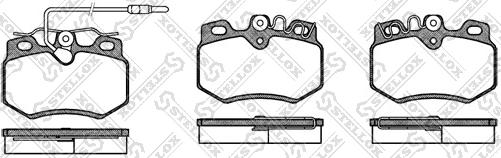 Stellox 181 012-SX - Brake Pad Set, disc brake autospares.lv