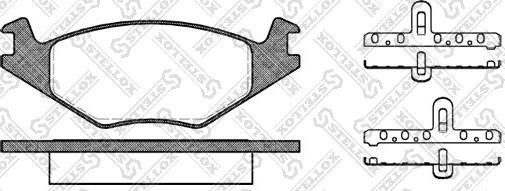 Stellox 182 020-SX - Brake Pad Set, disc brake autospares.lv