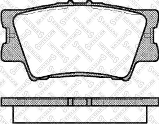 Stellox 1242 000BL-SX - Brake Pad Set, disc brake autospares.lv