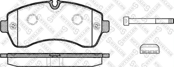 Stellox 1254 000L-SX - Brake Pad Set, disc brake autospares.lv