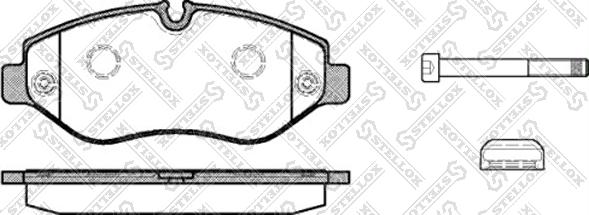 Stellox 1256 000L-SX - Brake Pad Set, disc brake autospares.lv