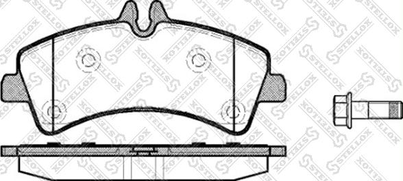 Stellox 1258 000L-SX - Brake Pad Set, disc brake autospares.lv