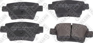 Stellox 1209 000-SX - Brake Pad Set, disc brake autospares.lv