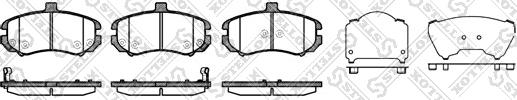 Stellox 1205 002L-SX - Brake Pad Set, disc brake autospares.lv