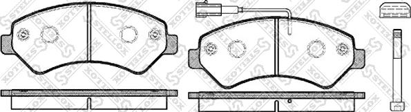 Stellox 1286 001L-SX - Brake Pad Set, disc brake autospares.lv