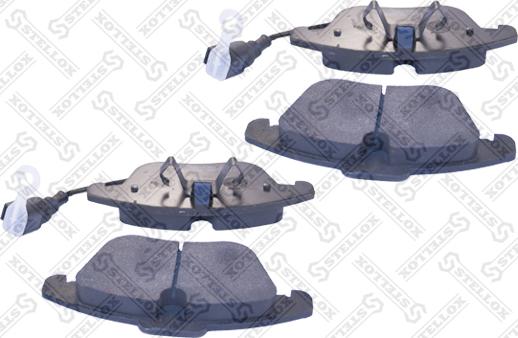 Stellox 1230 021-SX - Brake Pad Set, disc brake autospares.lv