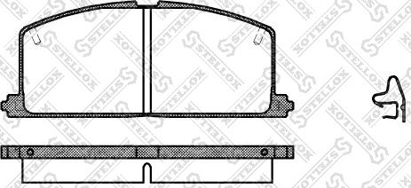 Stellox 178 004-SX - Brake Pad Set, disc brake autospares.lv