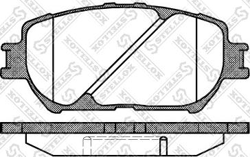 Stellox 895 000-SX - Brake Pad Set, disc brake autospares.lv