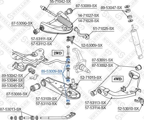 Stellox 89-53009-SX - Bearing Bush, stabiliser autospares.lv