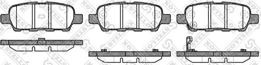 Stellox 890 012L-SX - Brake Pad Set, disc brake autospares.lv