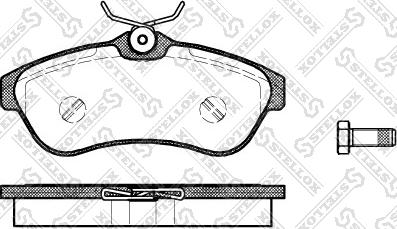 Stellox 891 000-SX - Brake Pad Set, disc brake autospares.lv