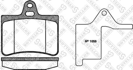 Stellox 841 000L-SX - Brake Pad Set, disc brake autospares.lv