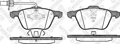 Stellox 847 002B-SX - Brake Pad Set, disc brake autospares.lv