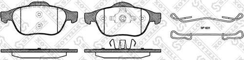 Stellox 854 000B-SX - Brake Pad Set, disc brake autospares.lv