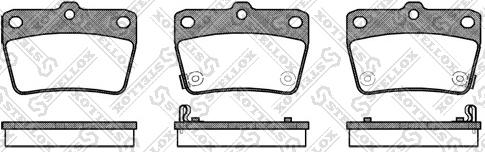 Stellox 850 002B-SX - Brake Pad Set, disc brake autospares.lv