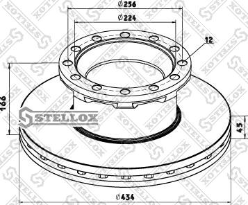 Stellox 85-00792-SX - Brake Disc autospares.lv