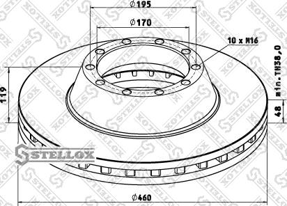 Stellox 85-00759-SX - Brake Disc autospares.lv