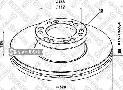 Stellox 85-00757-SX - Brake Disc autospares.lv